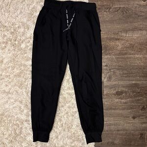 Med Couture Black Jogger Sweatpants Tapered Fit
